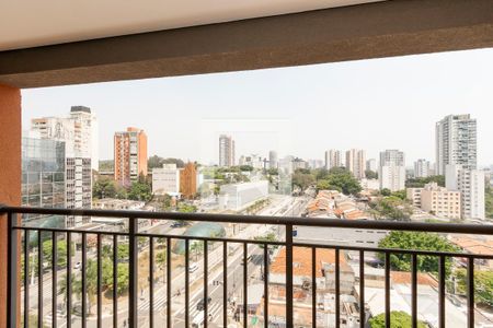 Varanda de kitnet/studio para alugar com 1 quarto, 27m² em Santo Amaro, São Paulo