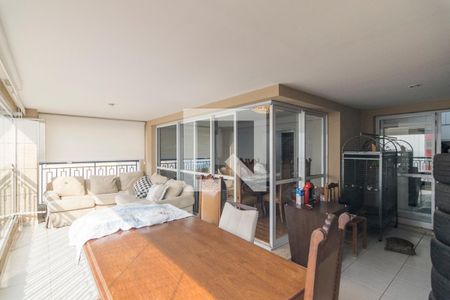 Varanda Gourmet de apartamento à venda com 4 quartos, 177m² em Campestre, Santo André