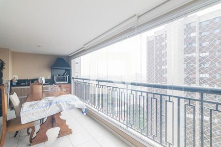 Varanda Gourmet de apartamento à venda com 4 quartos, 177m² em Campestre, Santo André