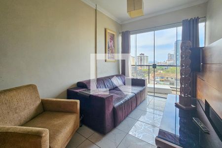 Sala de apartamento para alugar com 1 quarto, 78m² em Jardim Ana Maria, Guarujá