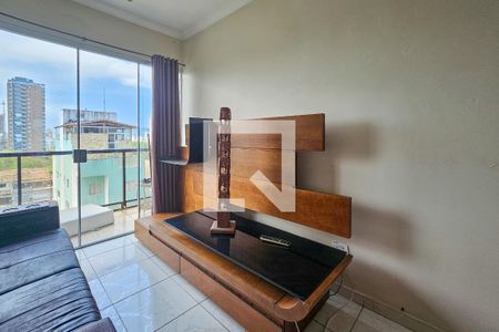 Sala de apartamento para alugar com 1 quarto, 78m² em Jardim Ana Maria, Guarujá