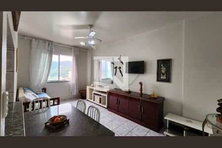 Sala de apartamento para alugar com 2 quartos, 110m² em José Menino, Santos