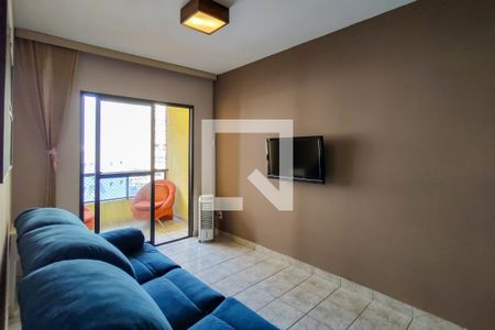 Sala de apartamento para alugar com 2 quartos, 63m² em Aviação, Praia Grande