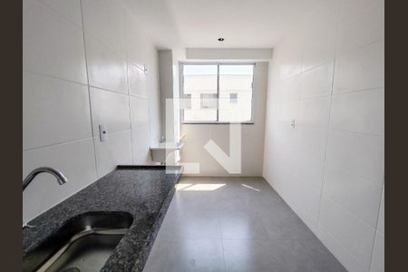 Cozinha de apartamento à venda com 2 quartos, 48m² em Palmares, Belo Horizonte