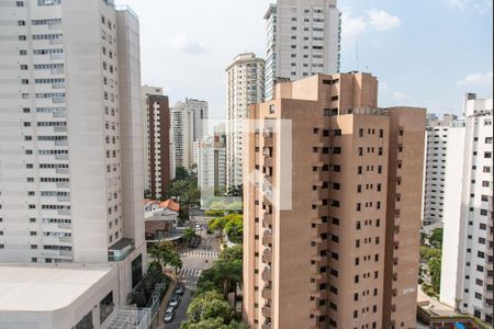 Vista da varanda de kitnet/studio à venda com 1 quarto, 30m² em Vila Mariana - Chácara Klabin, São Paulo