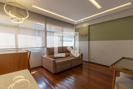 Sala de apartamento à venda com 3 quartos, 90m² em Funcionários, Belo Horizonte