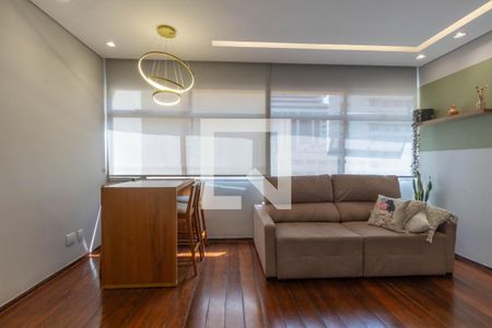 Sala de apartamento à venda com 3 quartos, 90m² em Funcionários, Belo Horizonte