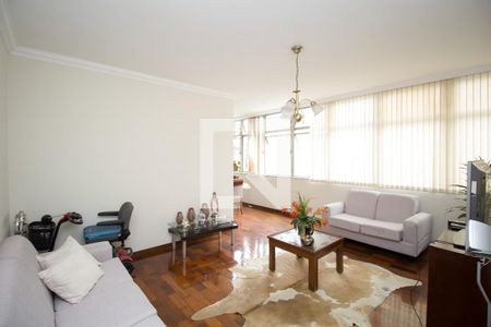 Sala 1 de apartamento à venda com 4 quartos, 160m² em Funcionários, Belo Horizonte