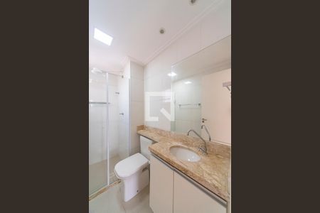 Banheiro Social de apartamento à venda com 2 quartos, 55m² em Vila Homero Thon, Santo André