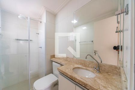 Banheiro Social de apartamento à venda com 2 quartos, 55m² em Vila Homero Thon, Santo André