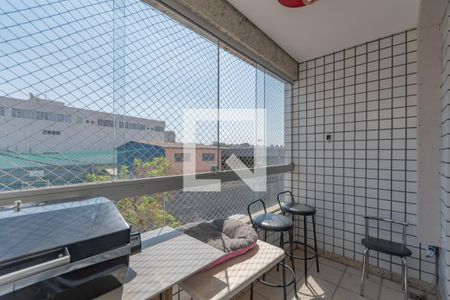 Varanda da Sala de apartamento à venda com 4 quartos, 154m² em Jaraguá, Belo Horizonte