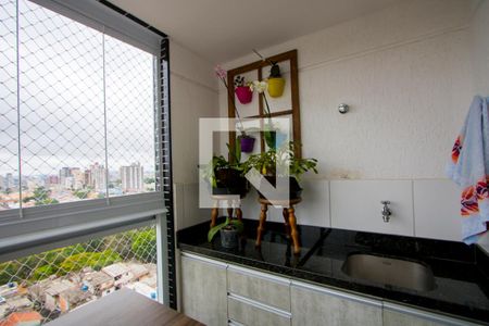 Varanda da sala de apartamento à venda com 2 quartos, 61m² em Paraíso, Santo André