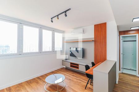 Sala de apartamento para alugar com 1 quarto, 38m² em Vila Sao Francisco (zona Sul), São Paulo