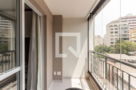 Varanda de kitnet/studio para alugar com 1 quarto, 33m² em Vila Buarque, São Paulo