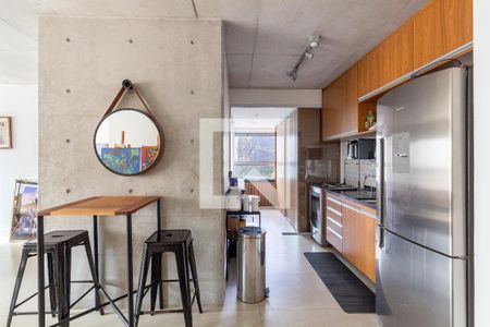 Sala/Cozinha de apartamento à venda com 1 quarto, 69m² em Itaim Bibi, São Paulo