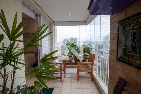 Varanda Gourmet de apartamento à venda com 3 quartos, 115m² em Santo Amaro, São Paulo