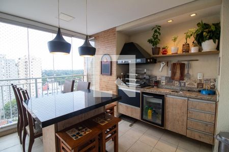 Varanda Gourmet de apartamento à venda com 3 quartos, 115m² em Santo Amaro, São Paulo