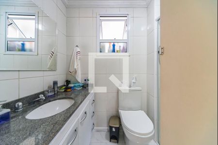 Banheiro de apartamento à venda com 3 quartos, 59m² em Vila Homero Thon, Santo André