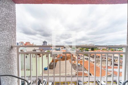 Varanda da Sala de apartamento para alugar com 3 quartos, 59m² em Vila Homero Thon, Santo André