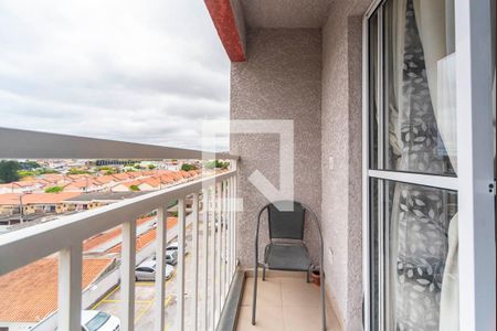 Varanda da Sala de apartamento para alugar com 3 quartos, 59m² em Vila Homero Thon, Santo André