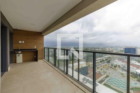 Varanda Sala de apartamento à venda com 3 quartos, 86m² em Recreio dos Bandeirantes, Rio de Janeiro