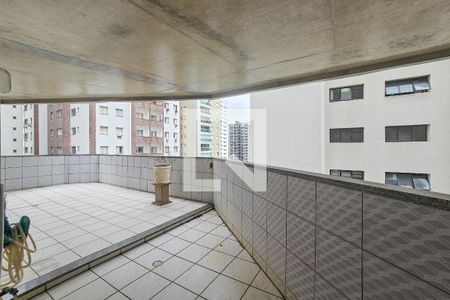 Varanda  de apartamento para alugar com 3 quartos, 164m² em Barra Funda, Guarujá