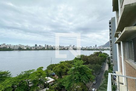 Sala - Varanda de apartamento para alugar com 3 quartos, 120m² em Lagoa, Rio de Janeiro