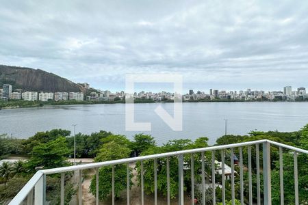 Sala - Vista de apartamento para alugar com 3 quartos, 120m² em Lagoa, Rio de Janeiro