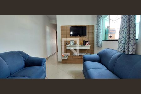 Sala de apartamento à venda com 2 quartos, 67m² em Vila Alzira, Santo André