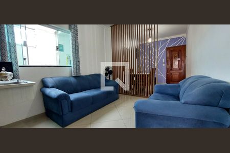 Sala de apartamento à venda com 2 quartos, 67m² em Vila Alzira, Santo André