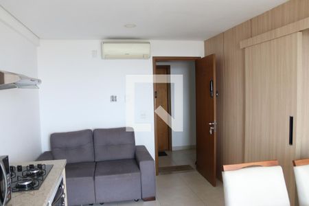 Sala de apartamento para alugar com 1 quarto, 39m² em Jardim Goiás, Goiânia