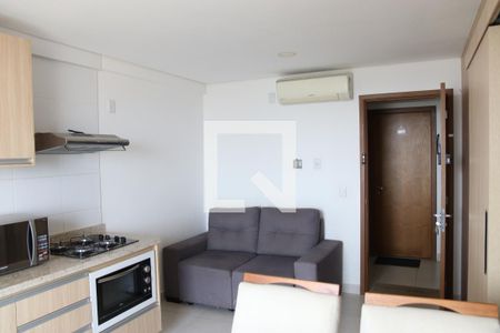 Sala de apartamento para alugar com 1 quarto, 39m² em Jardim Goiás, Goiânia