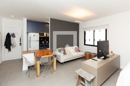 Sala/Quarto de apartamento à venda com 1 quarto, 43m² em Vila Nova Conceição, São Paulo