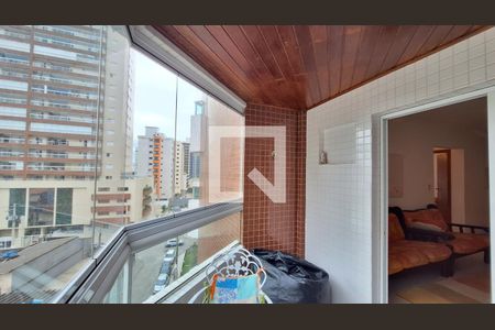 Varanda da sala de apartamento para alugar com 2 quartos, 88m² em Aviação, Praia Grande