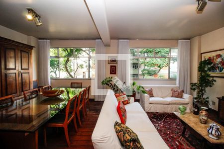 Sala de apartamento à venda com 5 quartos, 160m² em Sion, Belo Horizonte