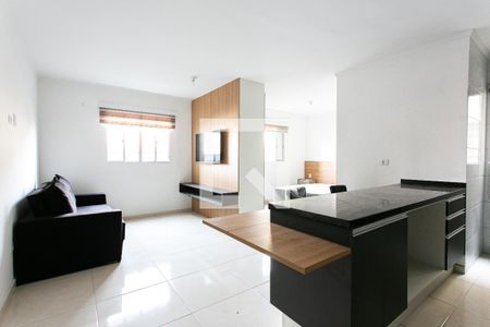 Sala de apartamento para alugar com 1 quarto, 37m² em Vila Nova Manchester, São Paulo