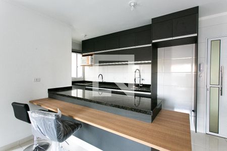 Cozinha de apartamento para alugar com 1 quarto, 37m² em Vila Nova Manchester, São Paulo