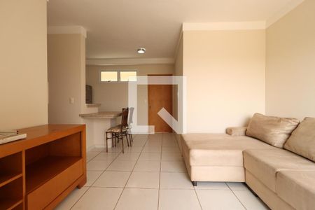 Sala de apartamento para alugar com 1 quarto, 46m² em Vila Amélia, Ribeirão Preto