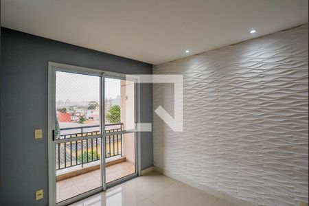 Sala de apartamento à venda com 2 quartos, 71m² em Vila Valparaíso, Santo André