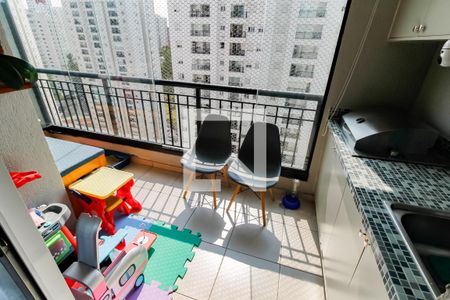 Varanda da Sala de apartamento à venda com 3 quartos, 70m² em Jardim Parque Morumbi, São Paulo