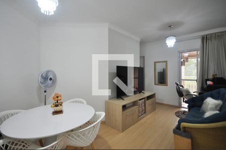 Sala de apartamento à venda com 2 quartos, 57m² em Parque Taboão, Taboão da Serra