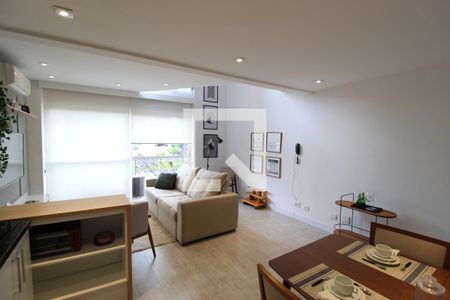 Sala/Cozinha de apartamento para alugar com 1 quarto, 70m² em Vila Nova Conceição, São Paulo