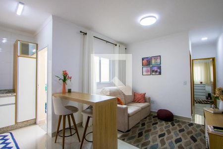 Sala de apartamento à venda com 2 quartos, 44m² em Vila Pires, Santo André