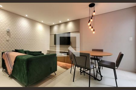 Sala de apartamento para alugar com 2 quartos, 64m² em Campestre, Santo André