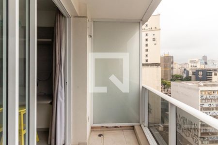 Varanda de kitnet/studio para alugar com 1 quarto, 22m² em Centro Histórico de São Paulo, São Paulo