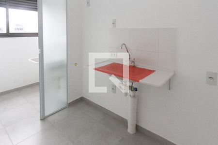 Cozinha de apartamento para alugar com 1 quarto, 28m² em Jardim Independência, São Paulo