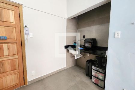 Cozinha de apartamento à venda com 1 quarto, 24m² em Laranjeiras, Rio de Janeiro