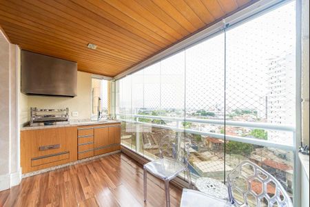 Varanda da Sala de apartamento à venda com 3 quartos, 114m² em Centro, Santo André