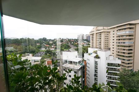 Varanda da Sala vista de apartamento à venda com 3 quartos, 370m² em Real Parque, São Paulo