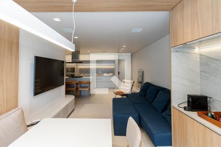 Sala de apartamento à venda com 2 quartos, 72m² em Campo Belo, São Paulo